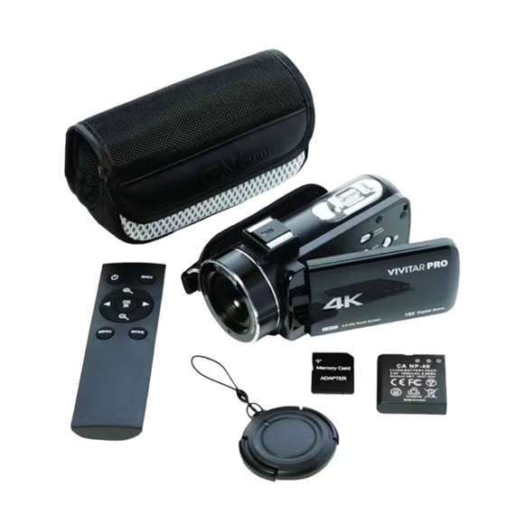 Vivitar 4K HD Digital Video Camera Night Vision WIFI Remote Control Black - Picture 2 of 9